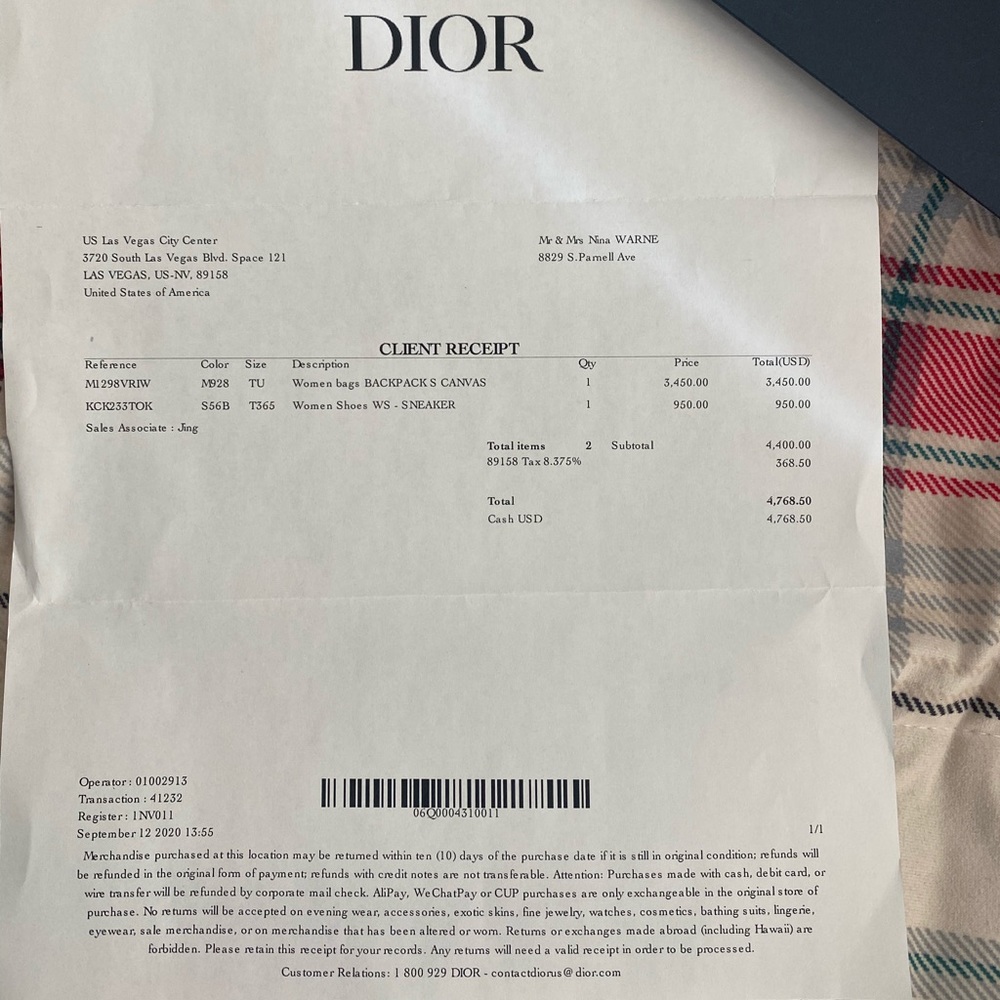 Dior sneakers